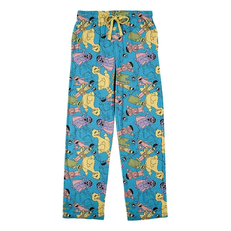 Sesame Street Mens Fleece 1 Pair Pajama Pants