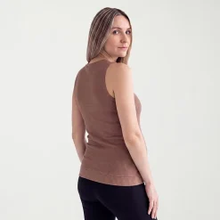 24seven Comfort Apparel Maternity Womens Maternity Round Neck Sleeveless Tank Top