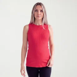 24seven Comfort Apparel Maternity Womens Maternity Round Neck Sleeveless Tank Top