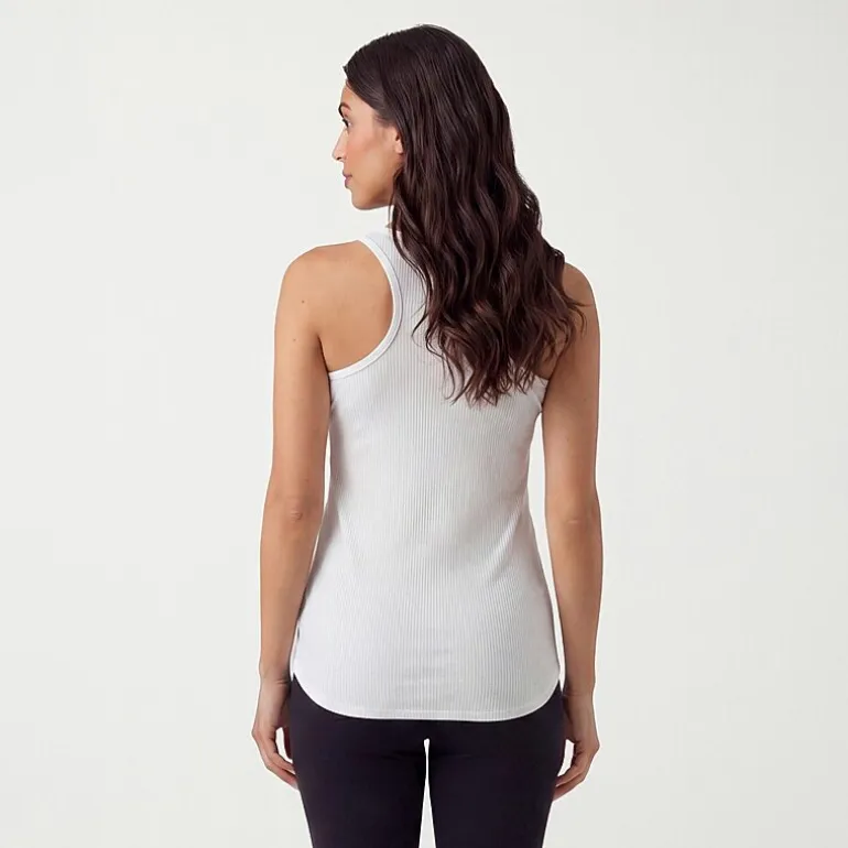 24seven Comfort Apparel Maternity Womens Maternity Scoop Neck Sleeveless Tank Top