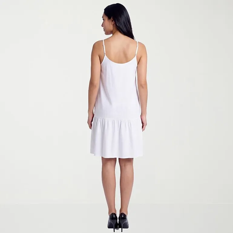 24seven Comfort Apparel Maternity Womens Maternity Scoop Neck Sleeveless A-Line Dress