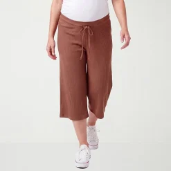 24seven Comfort Apparel Maternity Womens Maternity Pull-On Pant