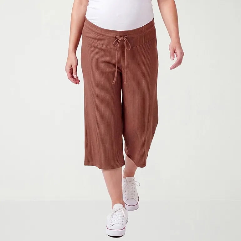 24seven Comfort Apparel Maternity Womens Maternity Pull-On Pant