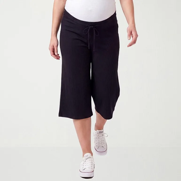 24seven Comfort Apparel Maternity Womens Maternity Pull-On Pant