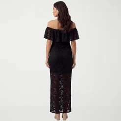 24seven Comfort Apparel Maternity Womens Maternity Straight Neck Short Sleeve Bodycon Dress