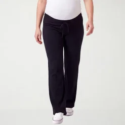 24seven Comfort Apparel Maternity Womens Maternity Pull-On Pant