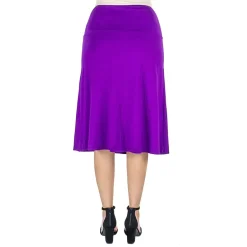 24seven Comfort Apparel Womens Maternity Mid Rise A-Line Skirt