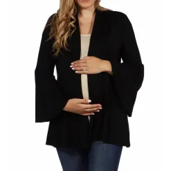 24seven Comfort Apparel Womens Maternity Midweight Soft Shell Vest