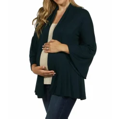 24seven Comfort Apparel Womens Maternity Midweight Soft Shell Vest