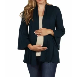 24seven Comfort Apparel Womens Maternity Midweight Soft Shell Vest