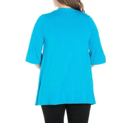 24seven Comfort Apparel Womens Plus Midweight Softshell Vest Jacket