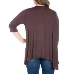 24seven Comfort Apparel Womens Plus Midweight Softshell Vest Jacket