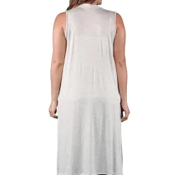 24seven Comfort Apparel Womens Plus Midweight Softshell Vest Jacket