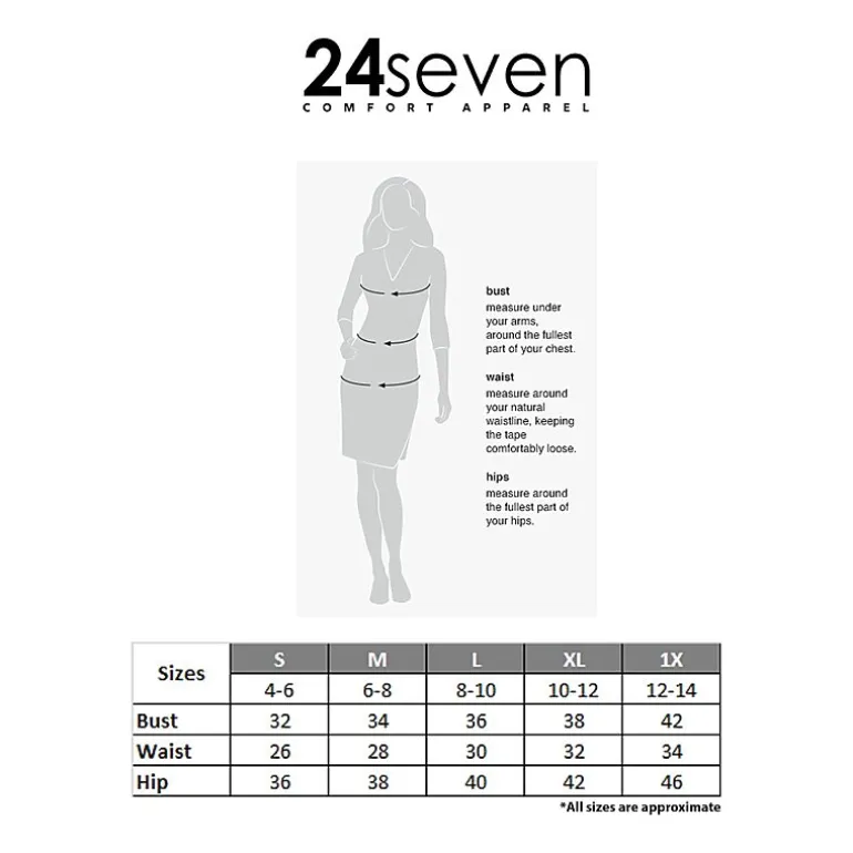 24seven Comfort Apparel Womens Sleeveless Wrap Dress
