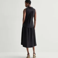 52seven Womens Sleeveless Midi Drop Waist Dress