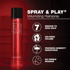 Sexy Hair Big Spray And Play Hair Spray 10 oz.