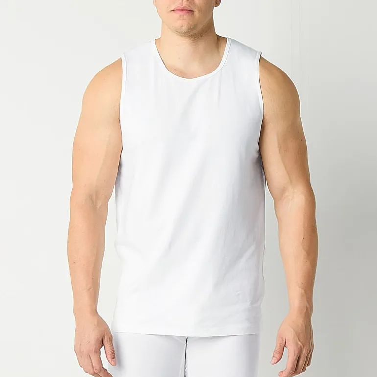 Shaquille O'Neal XLG™ Activated Cooling Mens Crew Neck Sleeveless 3 Pack Tall Tank