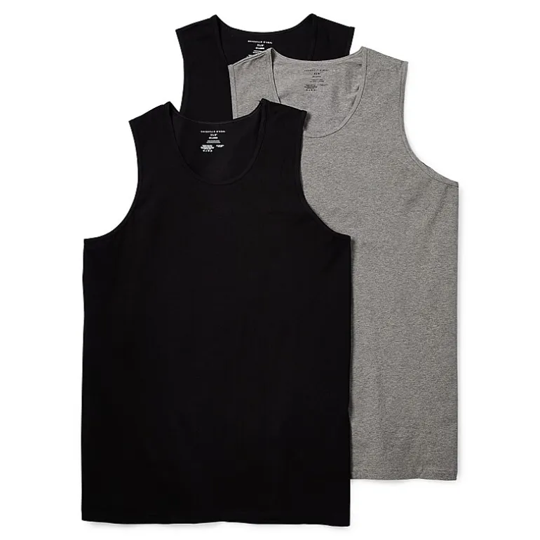 Shaquille O'Neal XLG™ Activated Cooling Mens Round Neck Sleeveless 3 Pack Big Tank