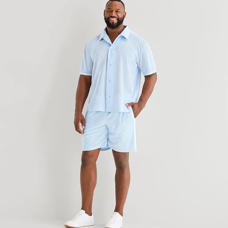 Shaquille O'Neal XLG™ Active Mens Short Sleeve Moisture Wicking Big and Tall Jersey
