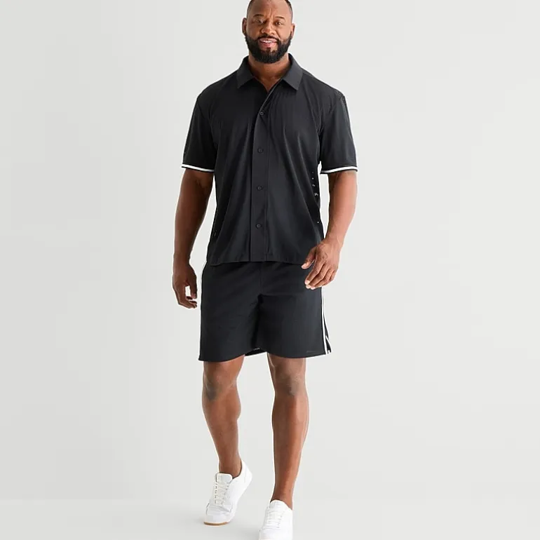 Shaquille O'Neal XLG™ Active Mens Short Sleeve Moisture Wicking Big and Tall Jersey