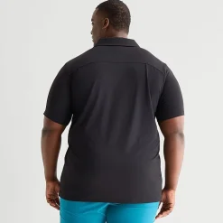 Shaquille O'Neal XLG™ Active Piped Big and Tall Mens Short Sleeve Polo Shirt