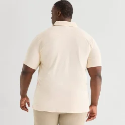 Shaquille O'Neal XLG™ Active Piped Big and Tall Mens Short Sleeve Polo Shirt