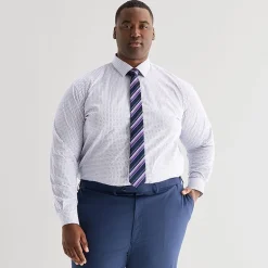 Shaquille O'Neal XLG™ Big And Tall Mens Button Down Dress Shirt + Tie Set