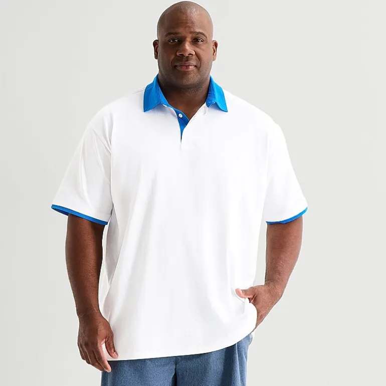 Shaquille O'Neal XLG™ Big Mens Short Sleeve Polo Shirt