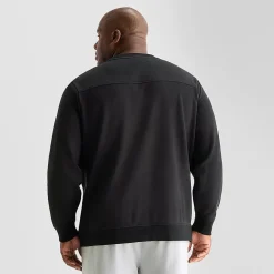 Shaquille O'Neal XLG™ Double Knit Mens Round Neck Long Sleeve Big and Tall Sweatshirt