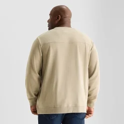 Shaquille O'Neal XLG™ Double Knit Mens Round Neck Long Sleeve Big and Tall Sweatshirt