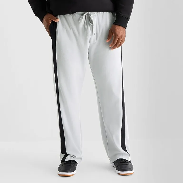 Shaquille O'Neal XLG™ Double Knit Mens Straight Mid Rise Classic Fit Big and Tall Track Pant