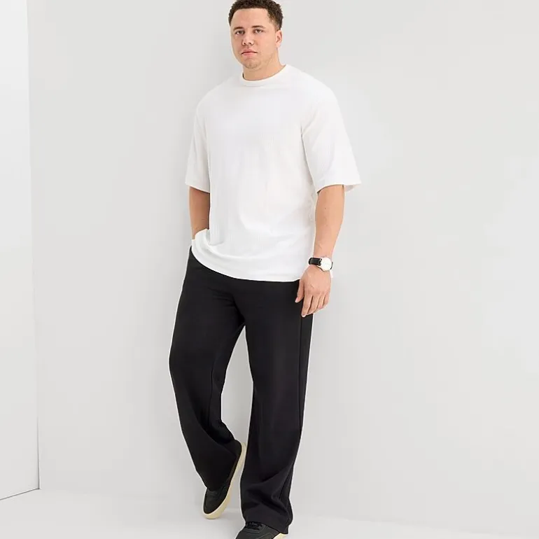 Shaquille O'Neal XLG™ Double Knit Mens Straight Mid Rise Classic Fit Big and Tall Track Pant