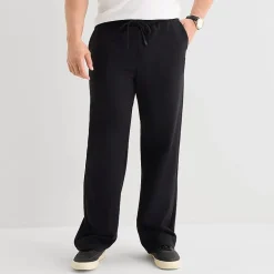 Shaquille O'Neal XLG™ Double Knit Mens Straight Mid Rise Classic Fit Big and Tall Track Pant