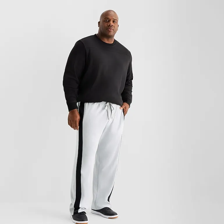 Shaquille O'Neal XLG™ Double Knit Mens Straight Mid Rise Classic Fit Big and Tall Track Pant