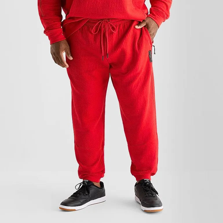 Shaquille O'Neal XLG™ Double Knit Pique Mens Drawstring Waist Cuffed Mid Rise Classic Fit Big and Tall Active Jogger Pant