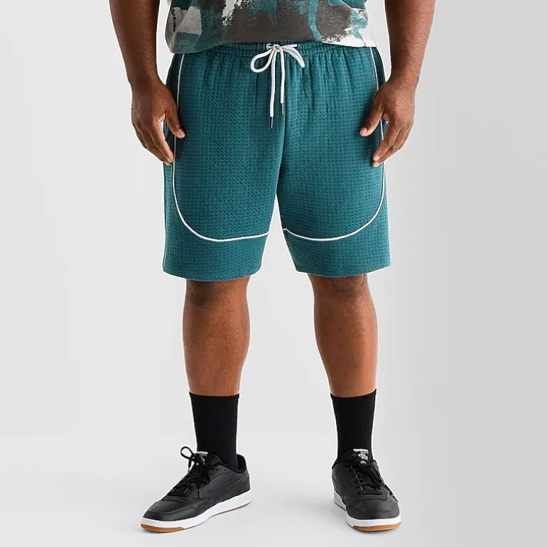 Shaquille O'Neal XLG™ Double Knit Pique Mens 8" Mid Rise Big and Tall Workout Shorts