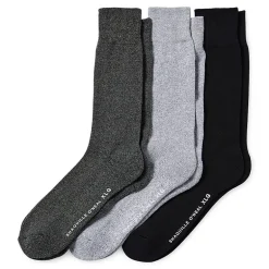 Shaquille O'Neal XLG™ Dress Performance Mens 3 Pair Big and Tall Crew Socks