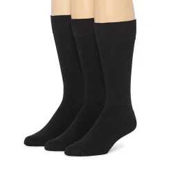 Shaquille O'Neal XLG™ Dress Performance Mens 3 Pair Big and Tall Crew Socks