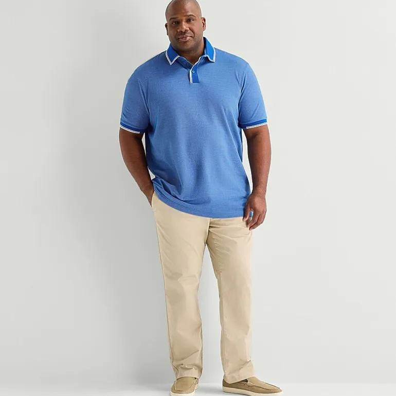 Shaquille O'Neal XLG™ Game On Big and Tall Mens Regular Fit Short Sleeve Polo Shirt