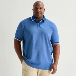 Shaquille O'Neal XLG™ Game On Big and Tall Mens Regular Fit Short Sleeve Polo Shirt