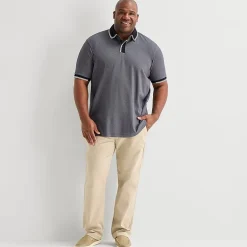 Shaquille O'Neal XLG™ Game On Big and Tall Mens Regular Fit Short Sleeve Polo Shirt