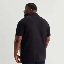 Shaquille O'Neal XLG™ Jacquard Big and Tall Mens Regular Fit Short Sleeve Polo Shirt