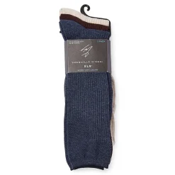 Shaquille O'Neal XLG™ Lux Rib Mens 3 Pair Big and Tall Crew Socks