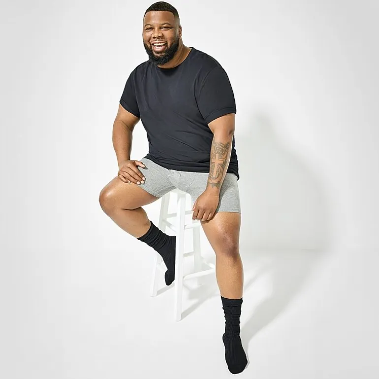 Shaquille O'Neal XLG™ Lux Rib Mens 3 Pair Big and Tall Crew Socks