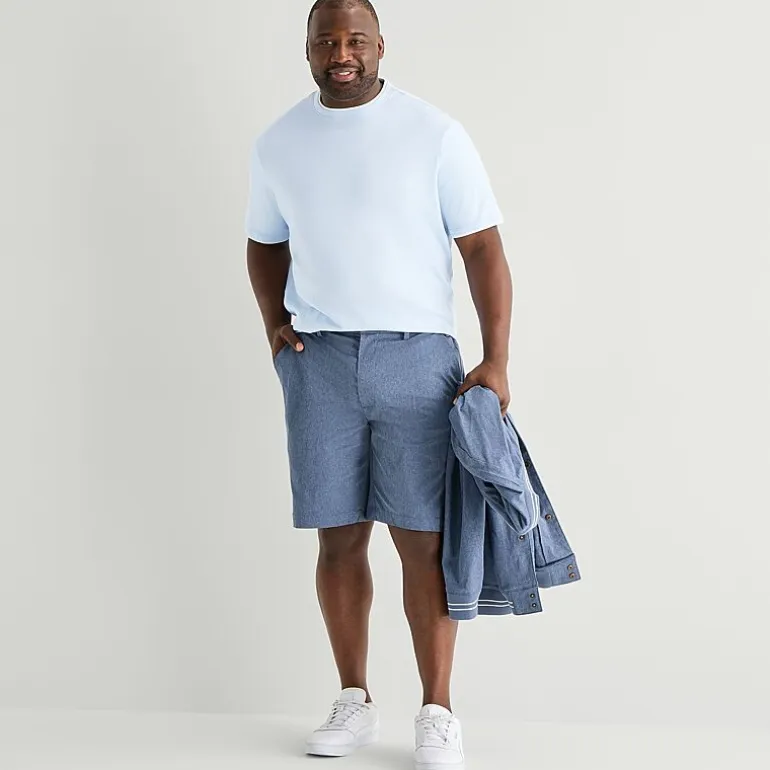 Shaquille O'Neal XLG™ Mens 11" Big and Tall Adjustable Waist Chino Short