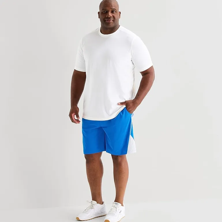 Shaquille O'Neal XLG™ Mens 8" Big and Tall Moisture Wicking Wicked Workout Shorts