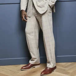 Shaquille O'Neal XLG™ Mens Big and Tall Stretch Fabric Regular Fit Plaid Flat Front Suit Pant