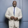Shaquille O'Neal XLG Men's Big and Tall Stretch Fit Plaid Suit Separates