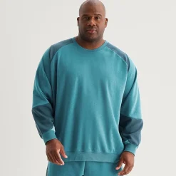 Shaquille O'Neal XLG™ Mens Crew Neck Long Sleeve Big and Tall Sweatshirt