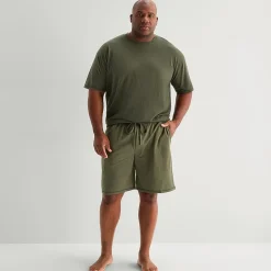 Shaquille O'Neal XLG™ Mens Crew Neck Short Sleeve 2-pc. Big and Tall Pajama Set
